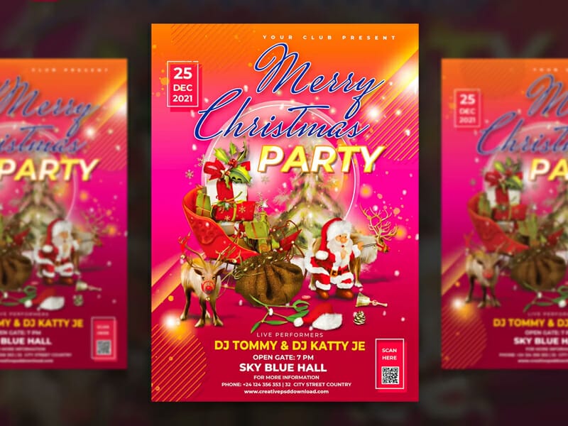 Christmas and New Year’s Eve Flyers