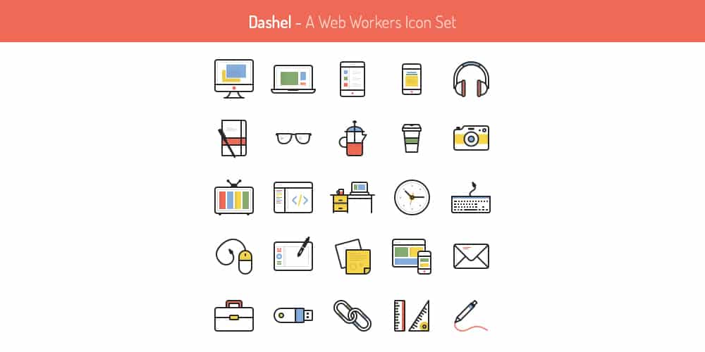 Dashel Free Icon Set