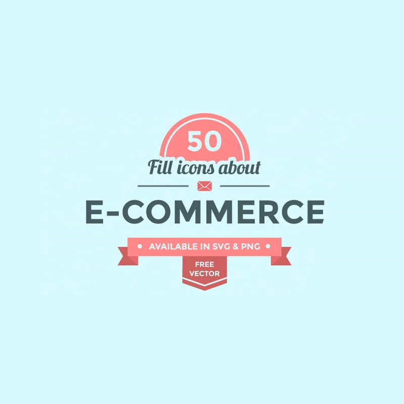 50+ E-commerce Icon Set