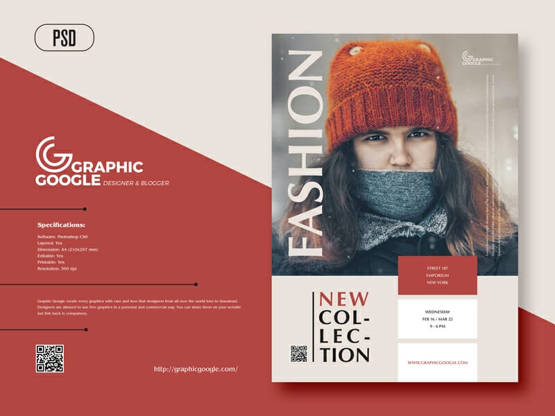 Fashion New Collection Flyer Design Template