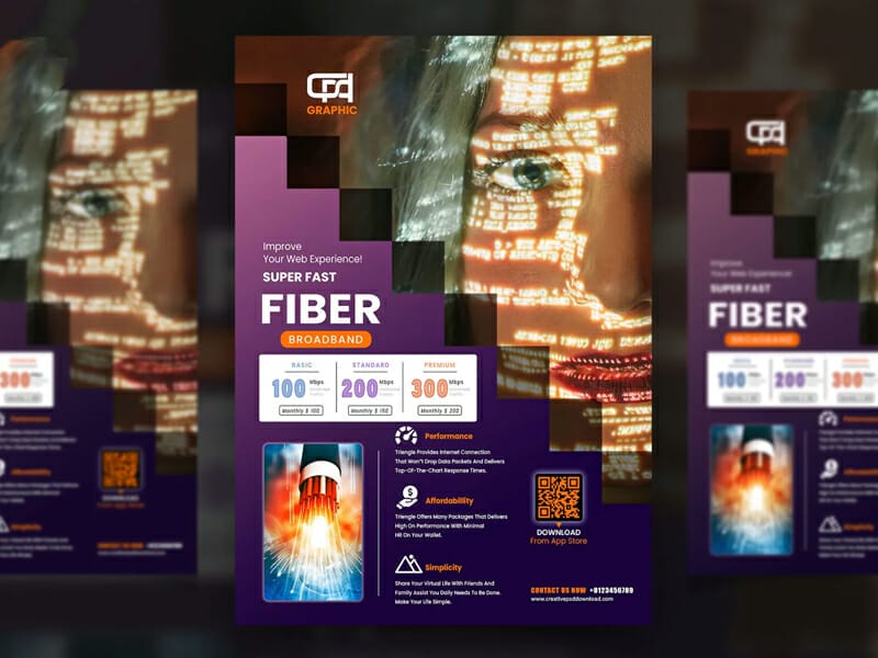 Fiber Broadband Company Flyer