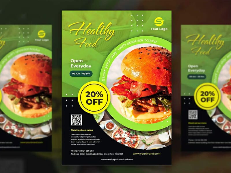 Food and Restaurant Creative Flyer