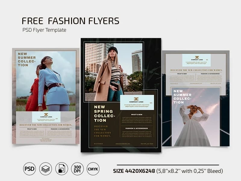 Free Fashion Flyers Template 