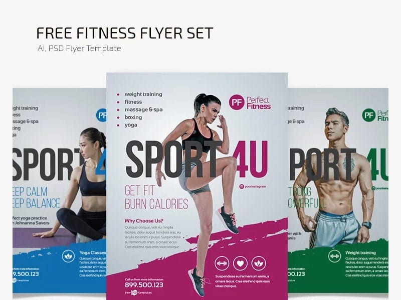 Free Fitness Flyer Template