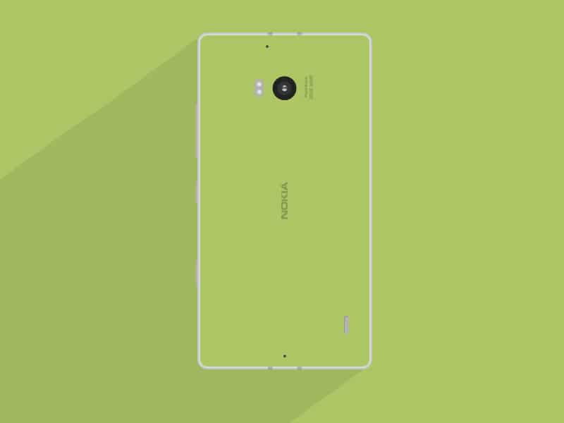 Free Flat Nokia Lumia 930 Mockup 
