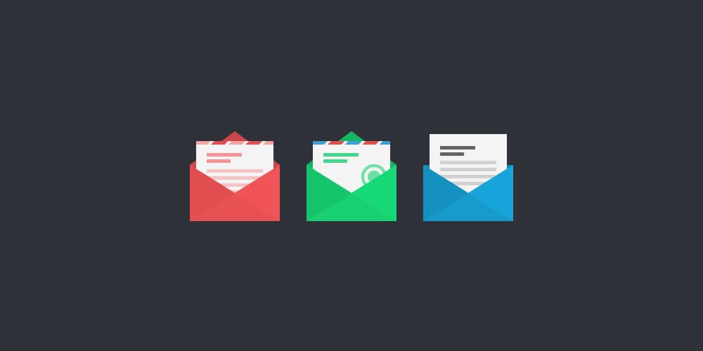 Free Flat Vector Mail Icons