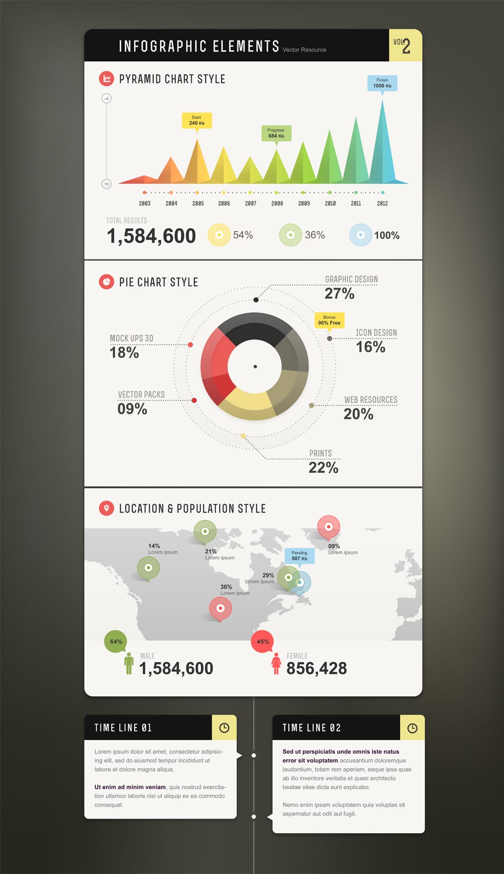 25 Best Free Infographic Elements 27 Infographic Vector Elements