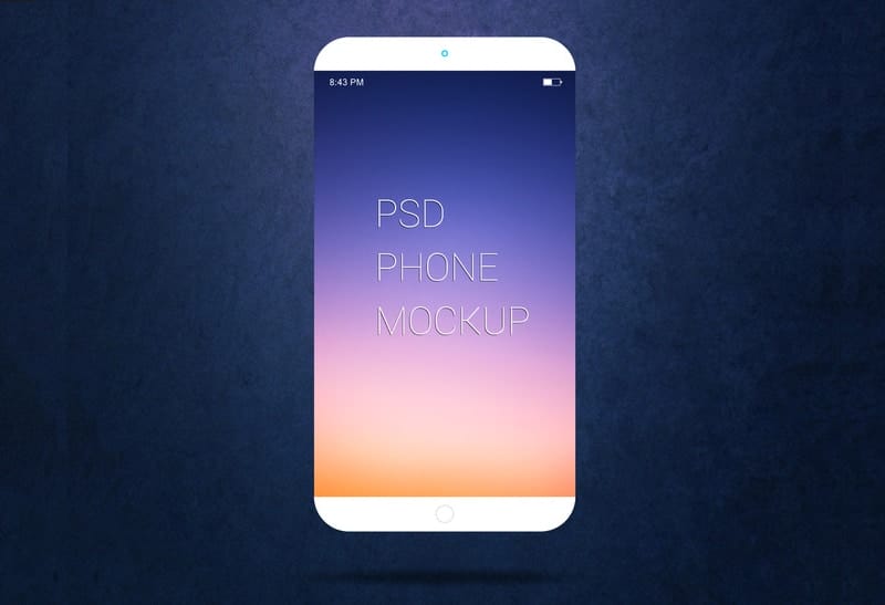 Free Smartphone Mockup PSD