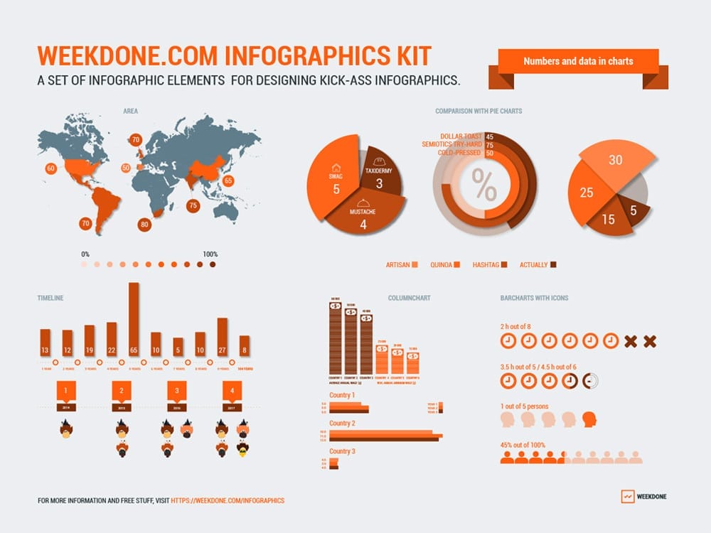 25 Best Free Infographic Elements 16 Free Vector Infographic Elements Kit