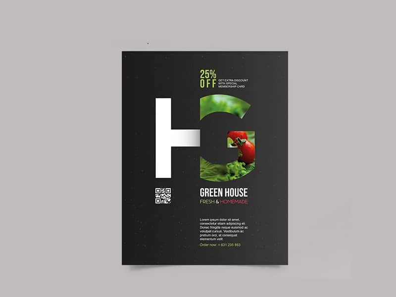 Green House Flyer Template