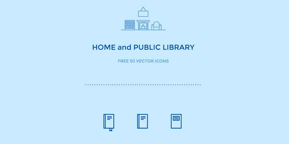 home-and-library-free-icons