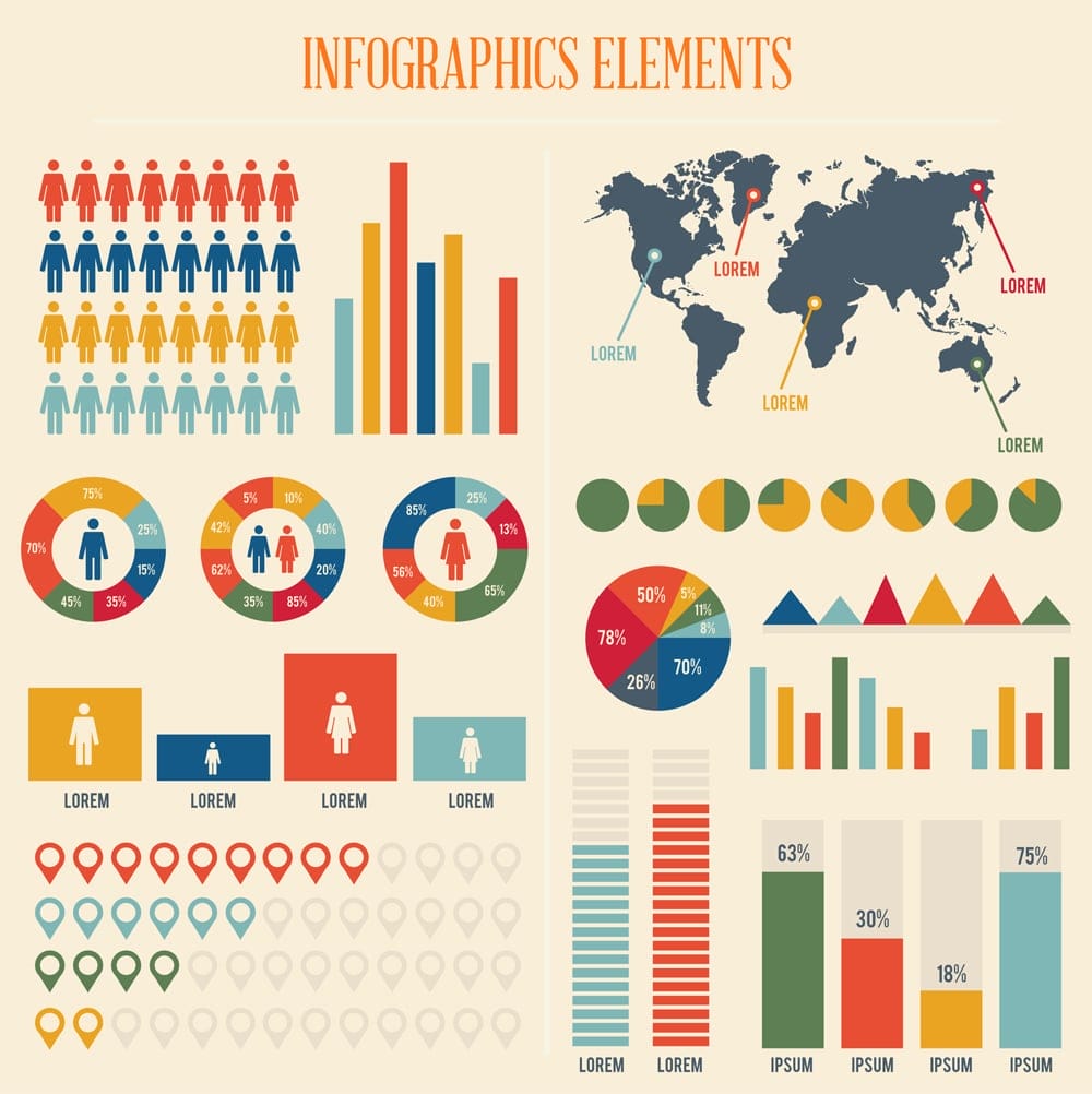 25 Best Free Infographic Elements 33 Infographic Elements Vector Set