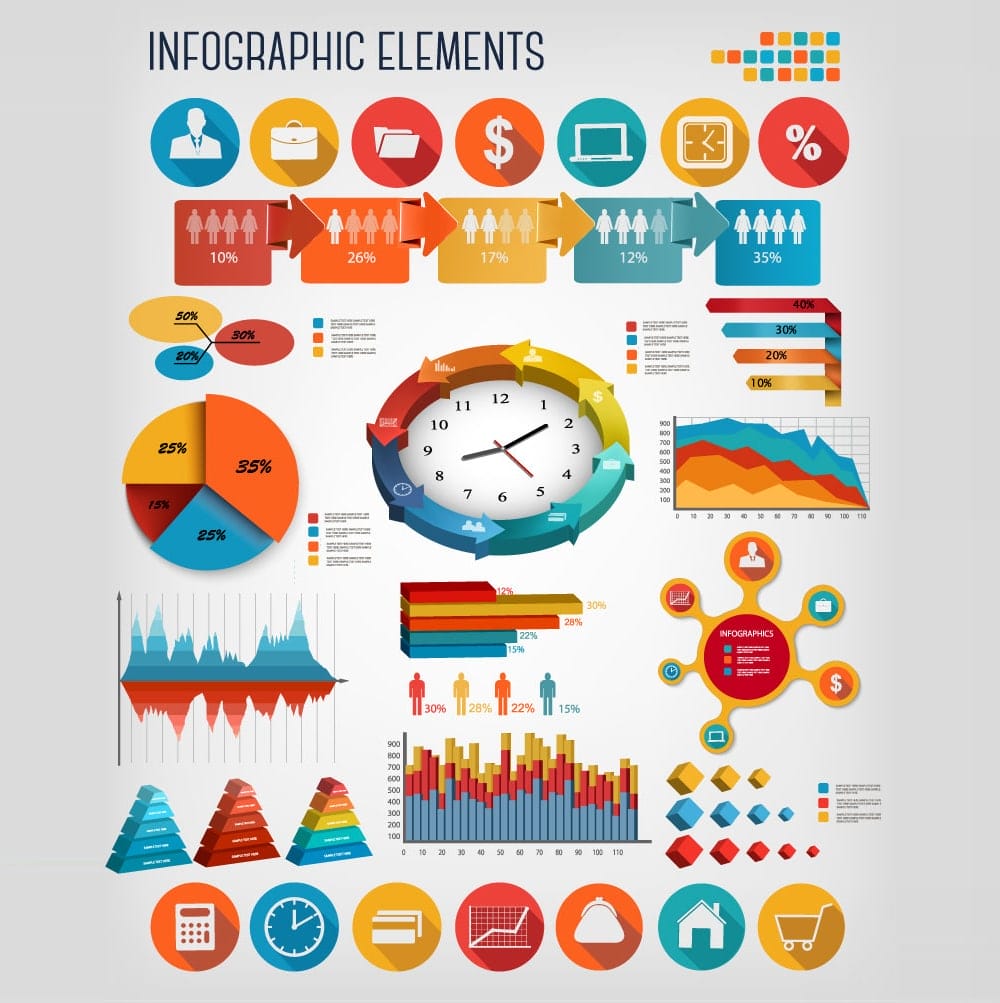 25 Best Free Infographic Elements 23 Infographics Business Elements Design Vector