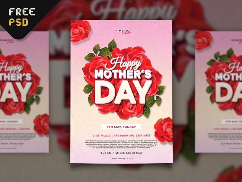 Mothers Day Celebration Flyer