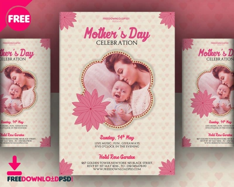 Mothers Day Flyer Template PSD