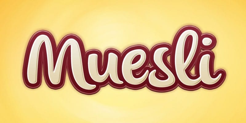 Muesli Text Effect