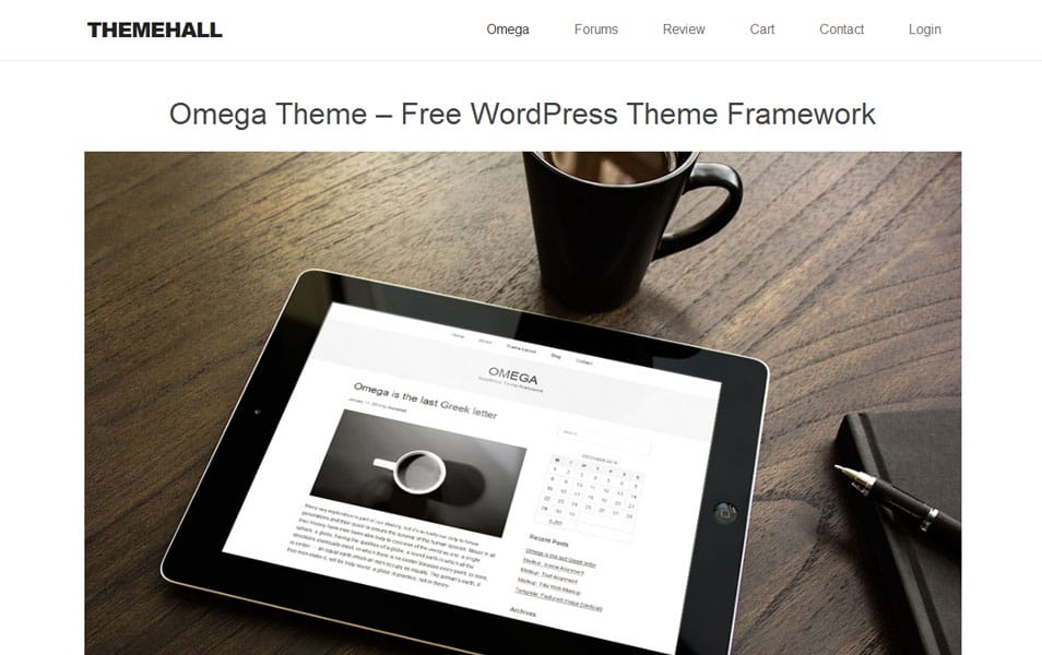 Omega Theme – Free WordPress Theme Framework