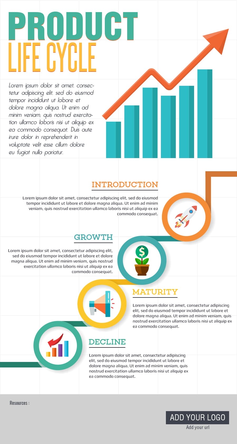 25 Best Free Infographic Elements 56 Product Life Cycle Template