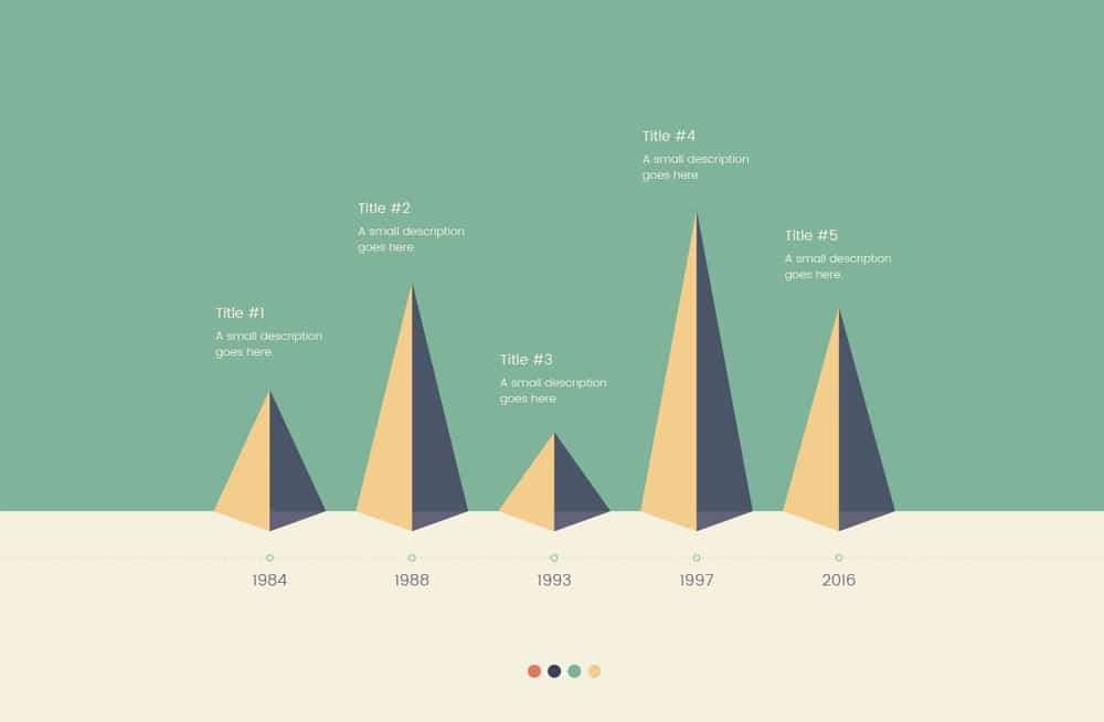 25 Best Free Infographic Elements 55 Pyramid Timeline Infographic