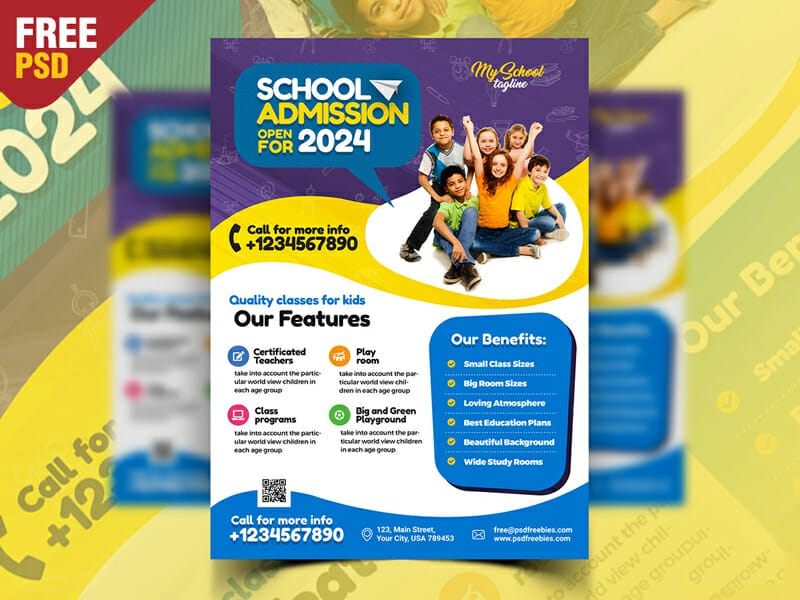 School Admission Open Flyer Design