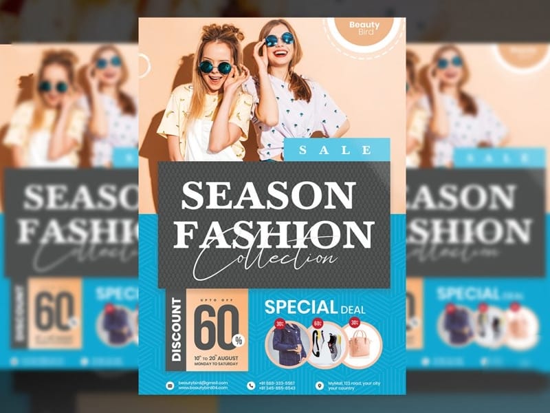 Season Fashion Sale Flyer PSD