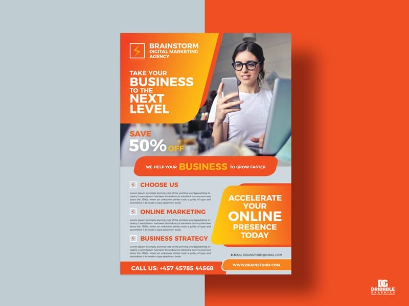 Social Media Business Digital Marketing Flyer