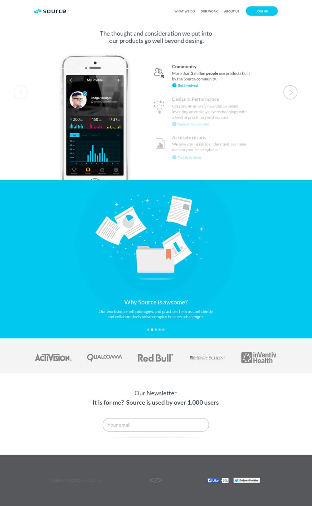 Source - Landing Page PSD