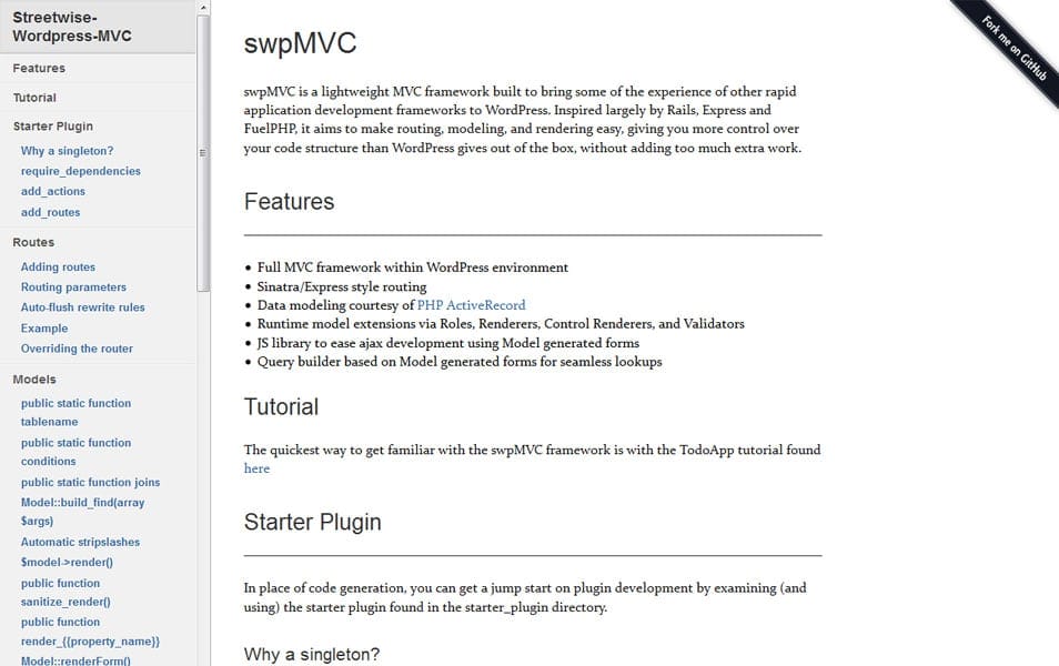 Streetwise-Wordpress-MVC