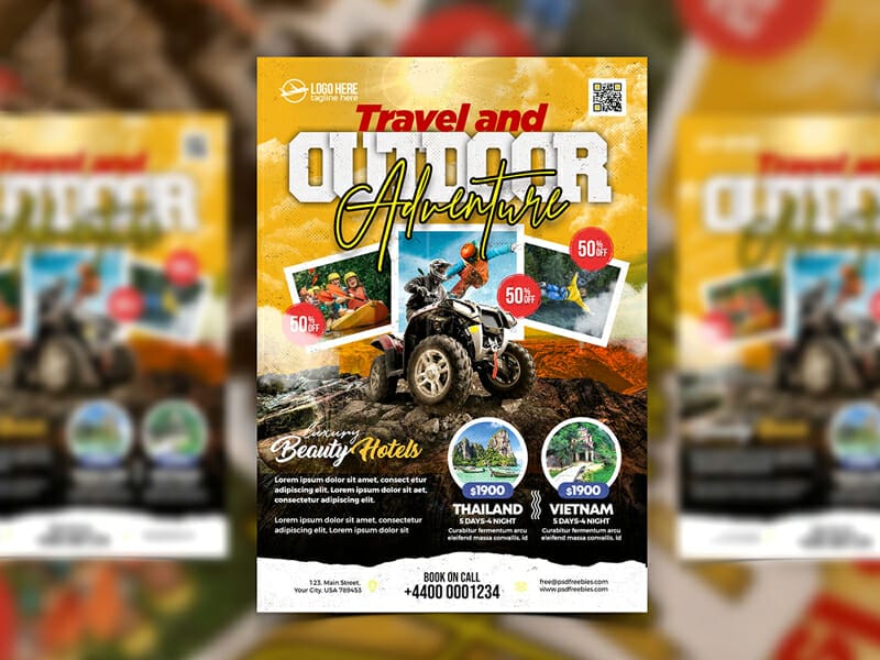 Tour and Outdoor Adventure Business Flyer