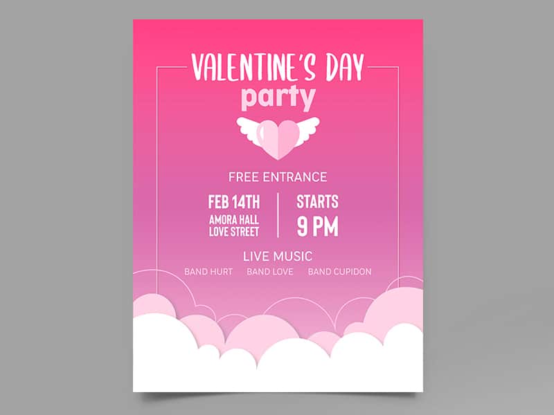 Valentine Day Flyer Template