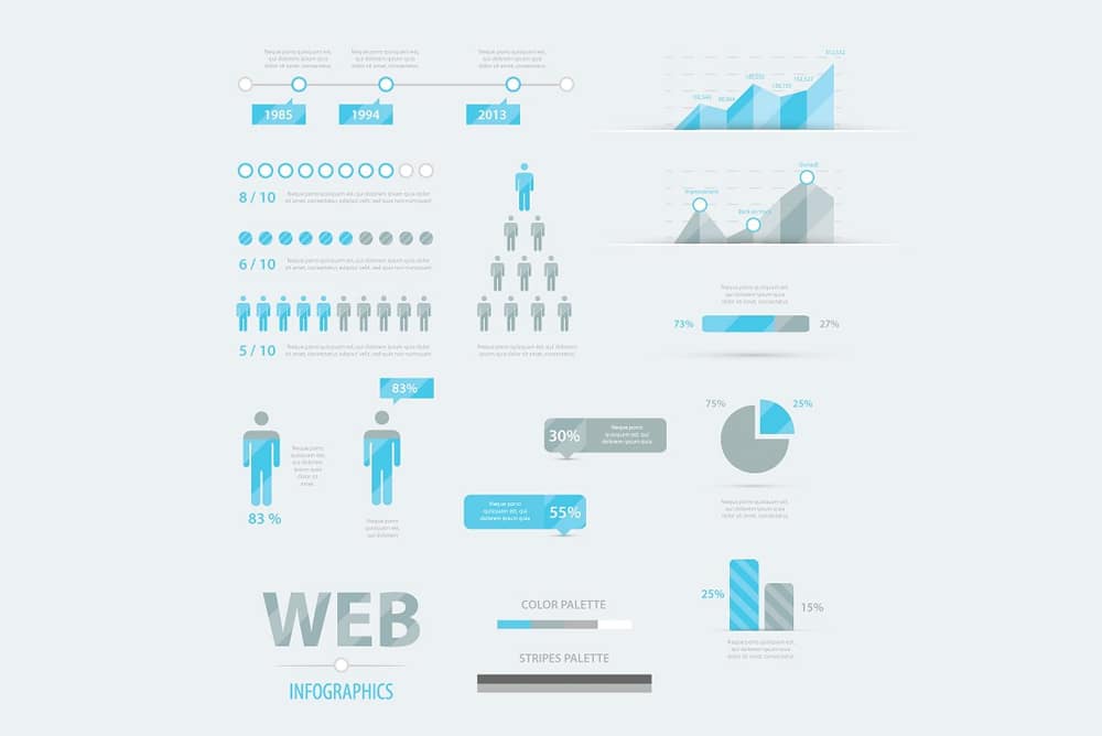 25 Best Free Infographic Elements 6 Web Infographics Vector