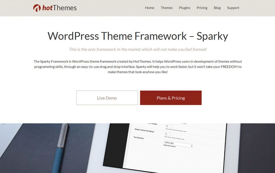 WordPress Theme Framework – Sparky