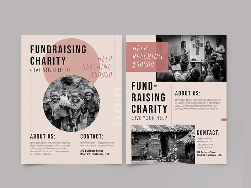 charity flyer templates