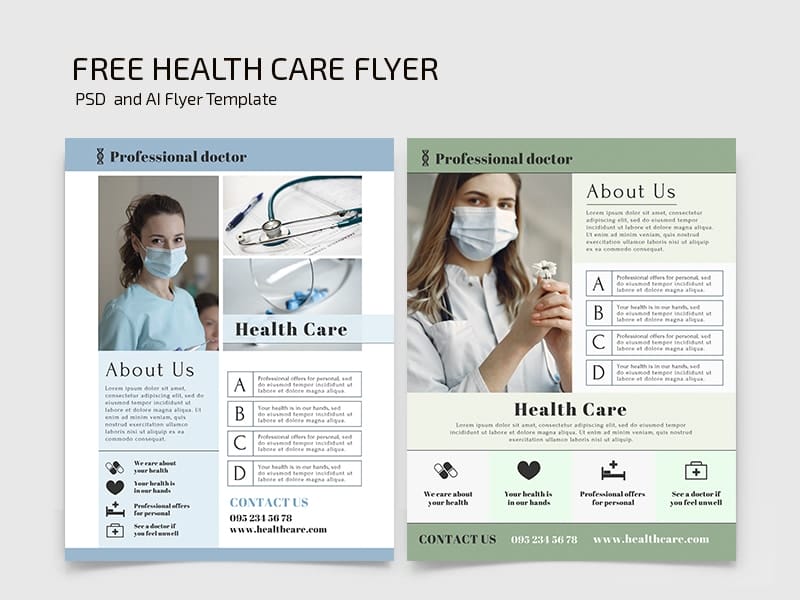 free health care flyer template