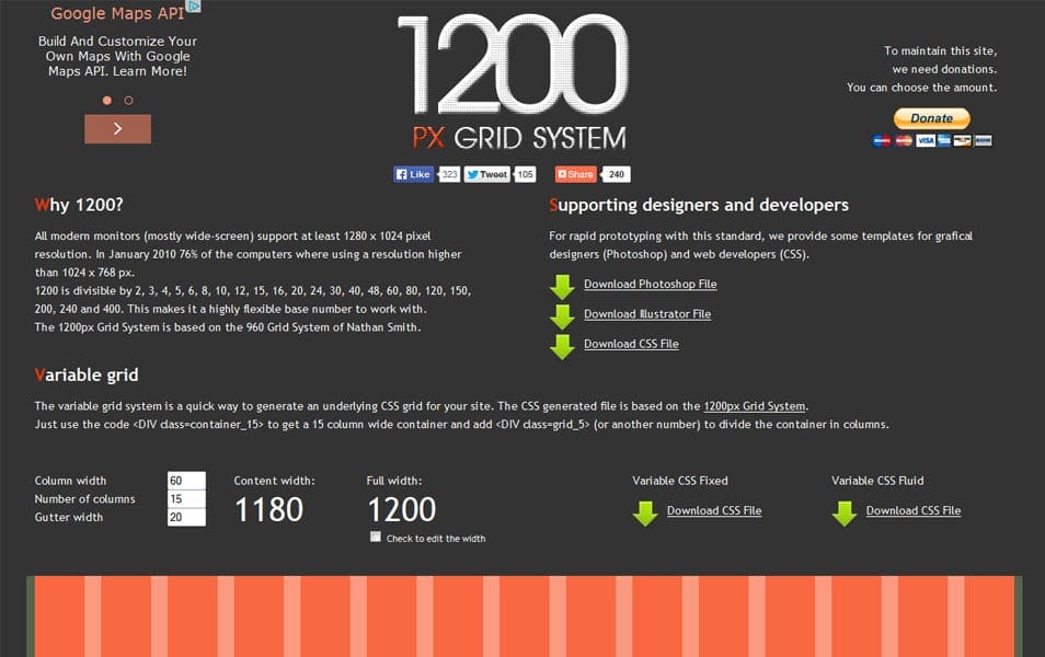 1200px Grid System