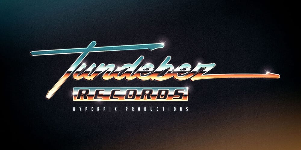 Latest Free Photoshop Text Styles & Effects 115 80s Chrome Text and Logo Effect