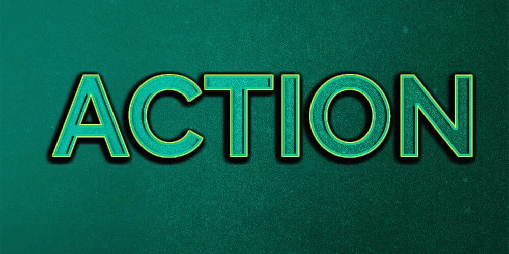 Action Text Effect