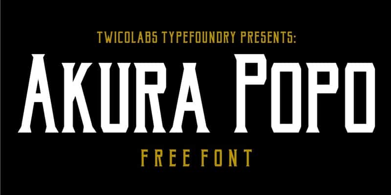 Akura Popo Free Font