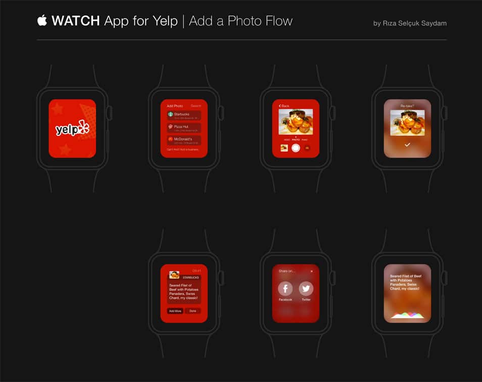 Apple Watch App Concept Sketch