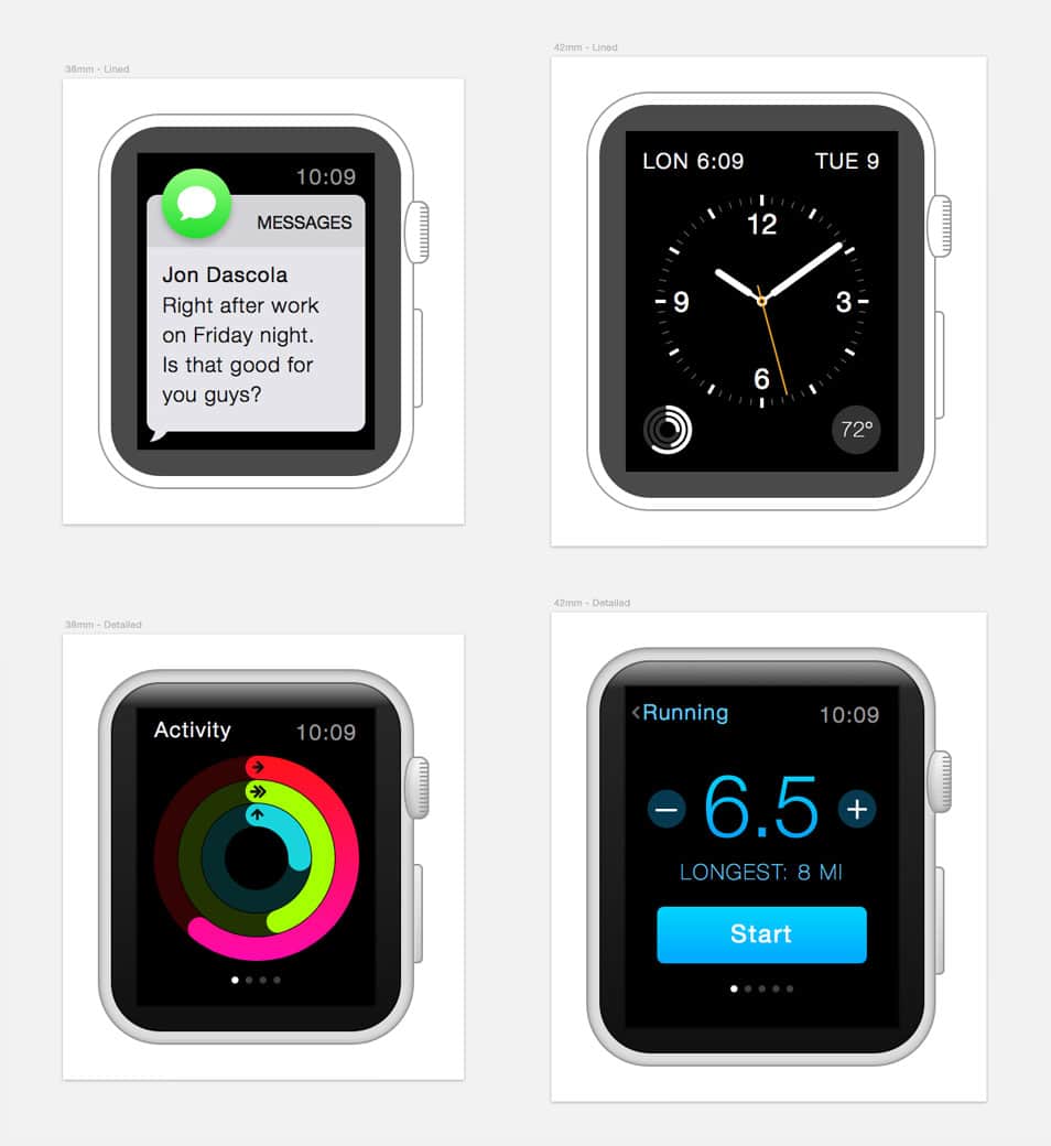 Apple Watch Sketch Freebie