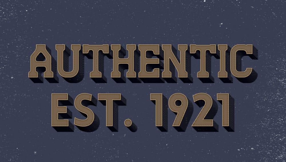 Authentic Text Effect PSD