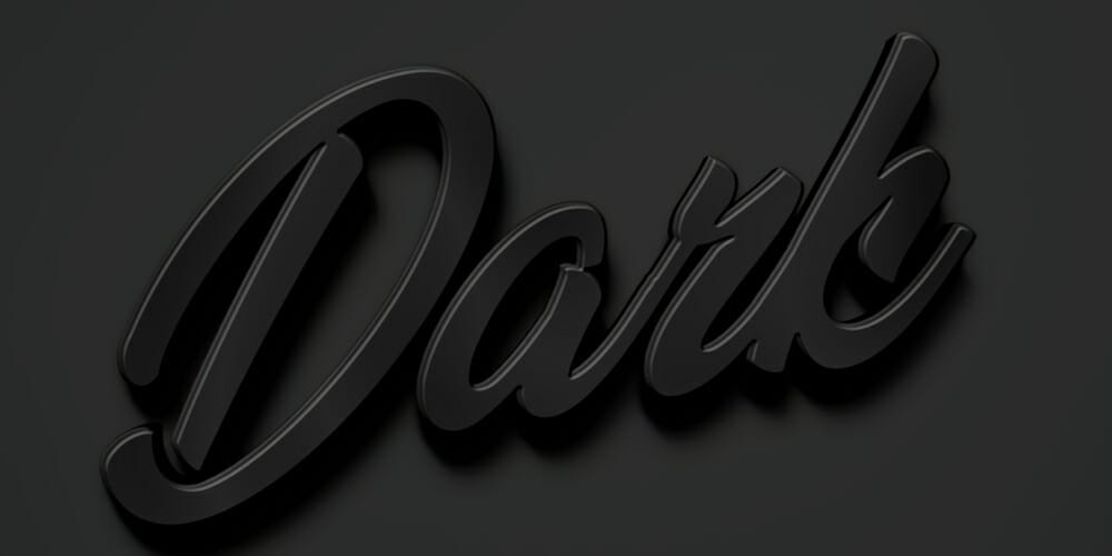 Latest Free Photoshop Text Styles & Effects 100 Black Dark Tex Effect