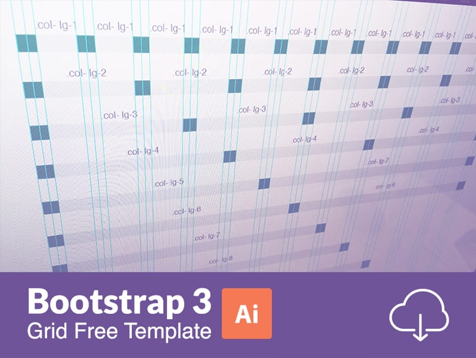 Bootstrap 3 Responsive Grid Illustratror Templates (AI)