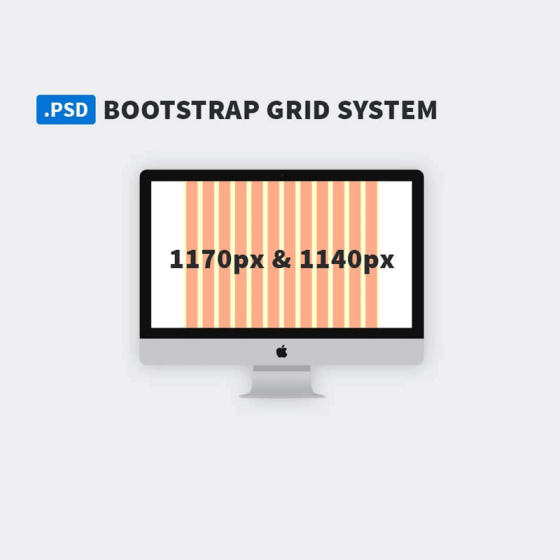 Bootstrap Grid System PSD Templates