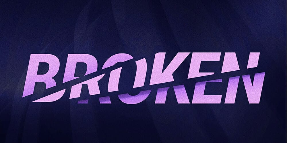 Latest Free Photoshop Text Styles & Effects 8 Broken Letters Text Effect