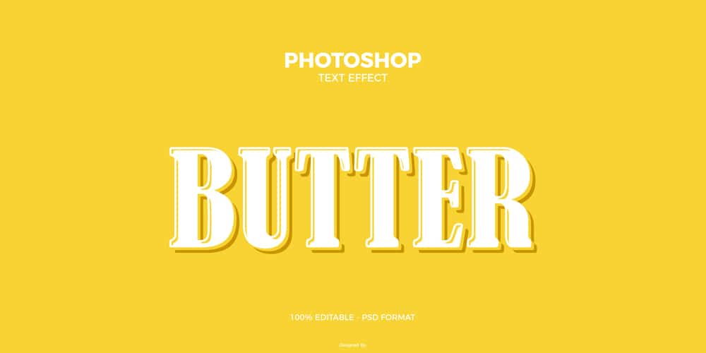 Butter Photoshop Text Effect