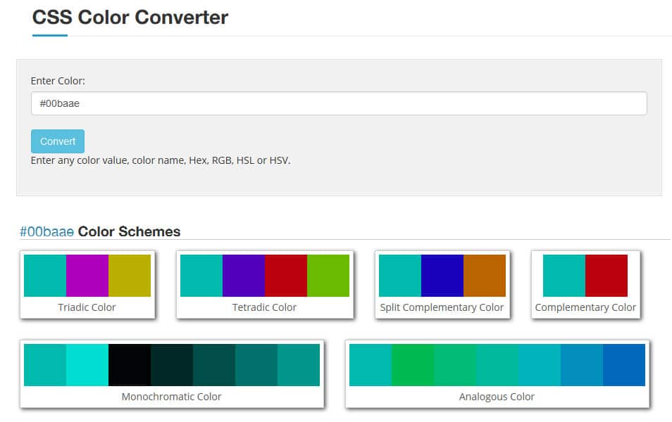 CSS Color Converter