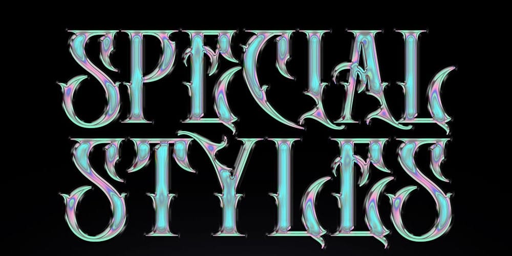 Latest Free Photoshop Text Styles & Effects 122 Chrome Text Effect