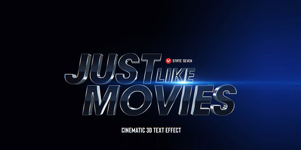 Cinematic Text Effect PSD