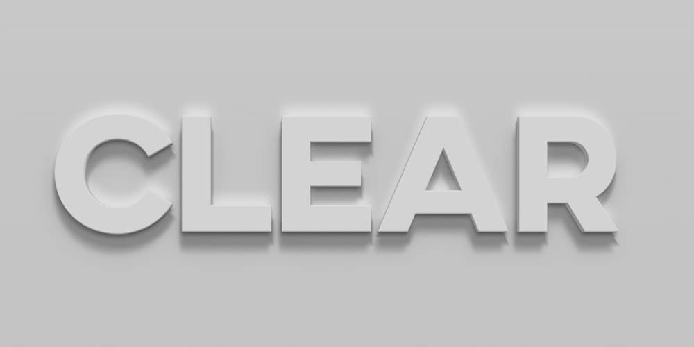 Latest Free Photoshop Text Styles & Effects 166 Clear Text Effect
